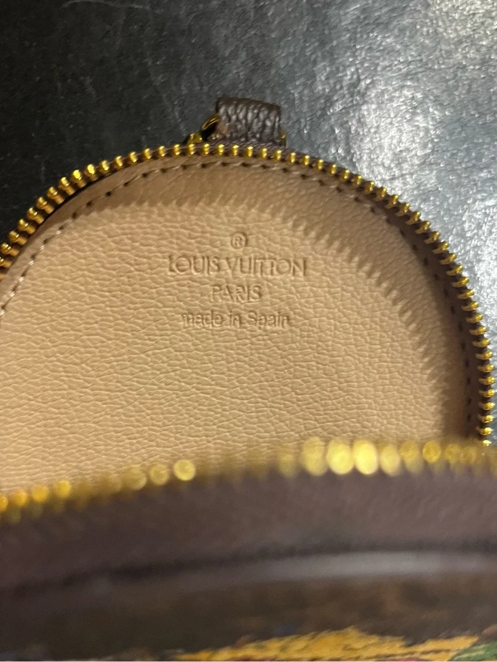 Louis. Vuitton. Limited Edition Vivienne. Beach Sailing Round Zipper Pouch Charm